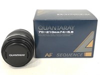 Quantaray automatic zoom lens 70-210mm F4-5.6