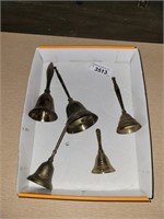 Vintage Brass Bells - All with Pendulums