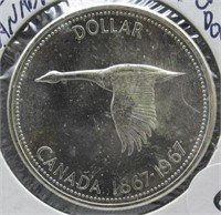 1967 UNC Canadian Silver Dollar.