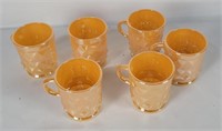 6 Vtg Anchor Oven-proof Cups 319