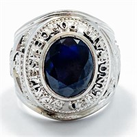 United States Air Force Ring Blue Sterling Silver