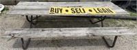 8 ft Picnic Table & Sign