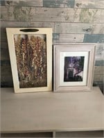 Two framed art pieces #63