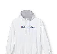 CHAMPION WHITE HOODIE $35