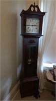 Hand Built Grandfather Clock 17x9x74"