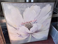 Framed painted flower 30in x 40in (con2)