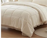 Cream colored comforter