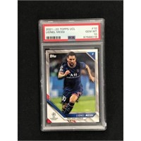 2021 Topps Ucl Lionel Messi Psa 10