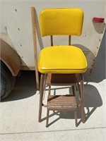 Vintage metal step chair