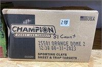 Champion Orange Dome Clays, 81ct