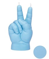 $ 25 Candle Hand Baby "Peace", Blue