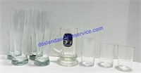 Mixed Lot of Beer Glasses