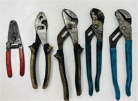 3 Tongue & Groove Pliers, Wire Strippers & Pliers