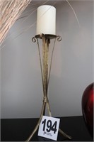 28" Tall Metal Candle Stand (R8)