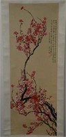 Chinese Scroll Painting - Cherry Blossom
