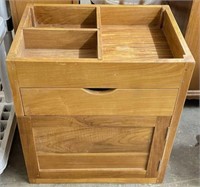 Wooden Chest w/ Cabinet and Drawer