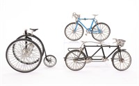 3 MINIATURE BICYCLE MODELS