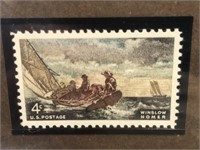 Winslow Homer 4 cent Stamp in Frame