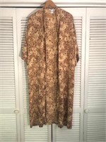 VINTAGE AUGUST SILK INTIMATES SILK ROBE MEDIUM