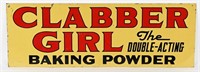 CLABBER GIRL DOUBLE SIDED TIN SIGN