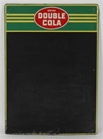 DRINK DOUBLE COLA TIN CHALKBOARD SIGN