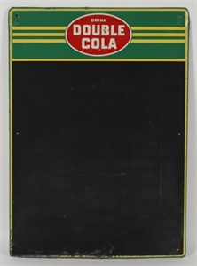 DRINK DOUBLE COLA TIN CHALKBOARD SIGN