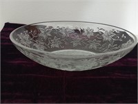 Princess House Poinsettia Serving Bowl