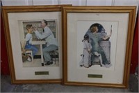 Pair of Norman Rockwell Prints