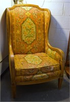 Vintage Thomasville Custom WIng-Back Chair - Dirty
