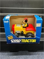 Vintage 1984 Mickey Mouse Gyro Tractor In Box