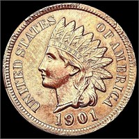 1901 RED Indian Head Cent GEM BU