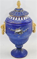Sevres 18th C. Porcelain Lidded Potpourri Vase