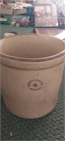 4 gal Macomb stoneware co. Crock marked