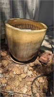 VERY HEAVY POTTERY PLANTER