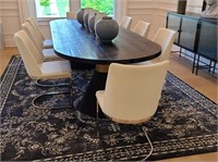 9PC DINING TABLE AND CHAIRS