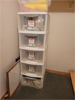 5 Drawer Stacking Sterlite Storage Unit