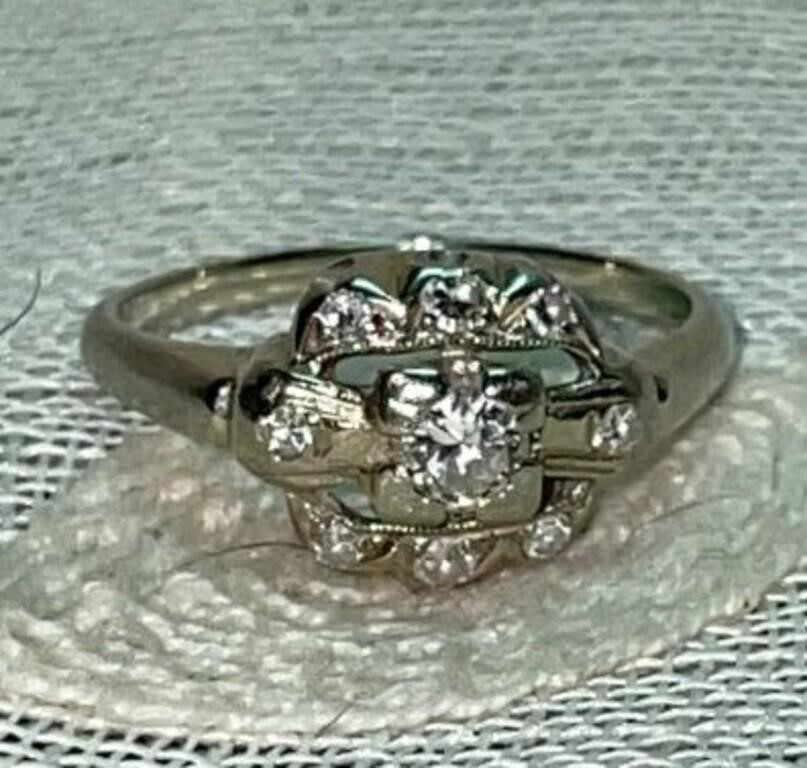 14kt WG Diamond Ladies Ring