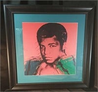 30x30" Muhammad Ali Warhol Framed Print