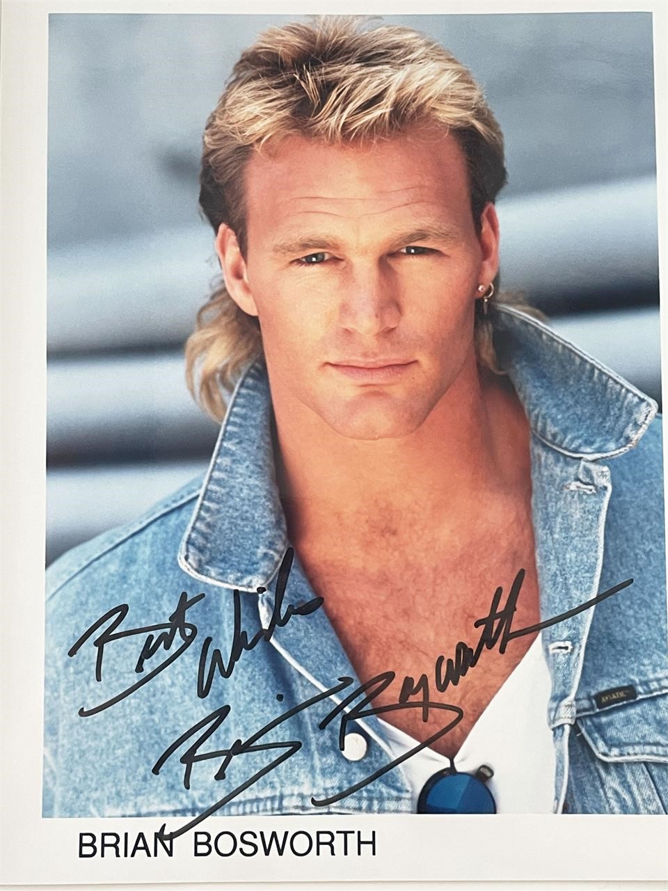 Brian Bosworth signed photo