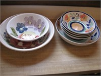 K-610 Floral Serving Bowl Sets