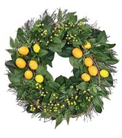 24" Spring Lemon Wreath