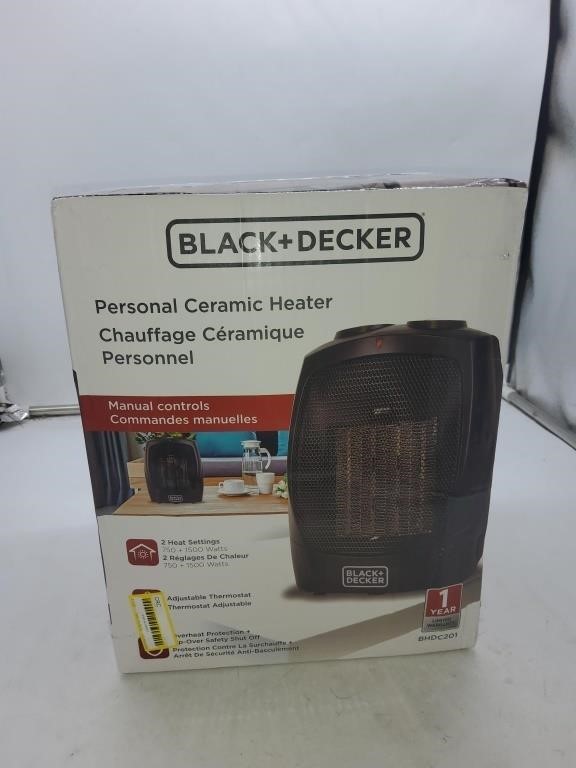 Black and decker ceramic heater