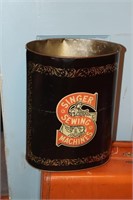 Singer Sewing Machine trash can made by Cheinco