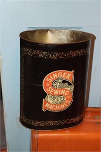 Singer Sewing Machine trash can made by Cheinco