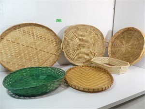 Asst. Wicker Trays & Baskets
