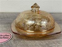 Floragold Louisa Covered butter dish