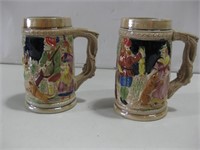 Two 5.5" Beer Steins