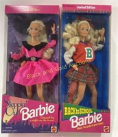 (2) NIB VTG Back to School & Steppin’ Out Barbies