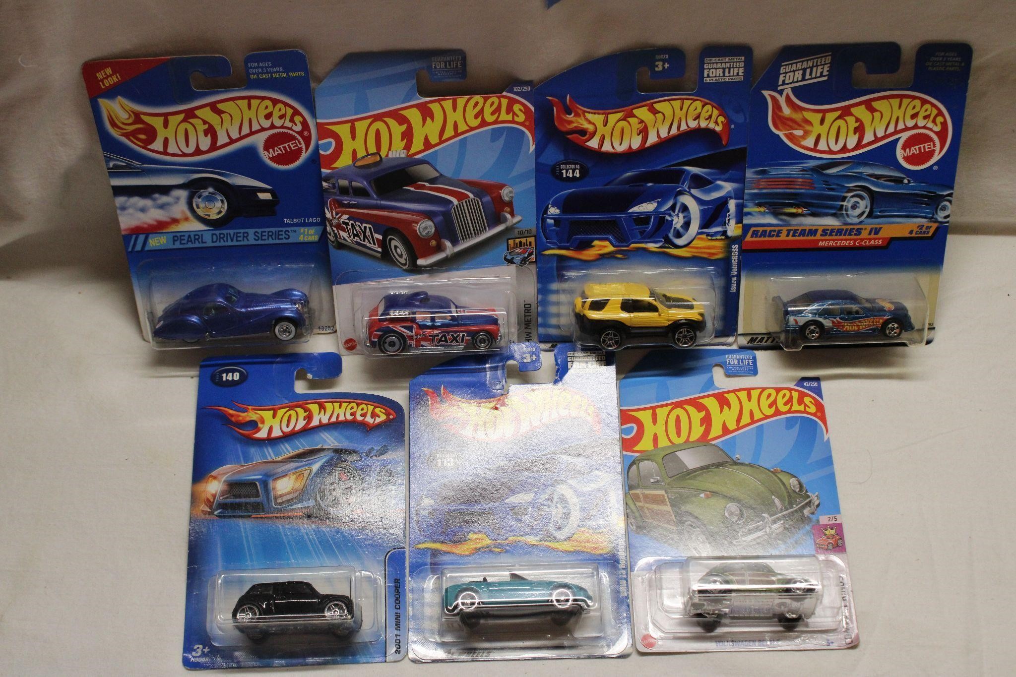 7 New Miscellaneous Foreign 1/64 Hot Wheels