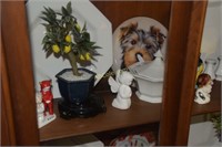 Contents on Middle Shelf of China Cabinet
